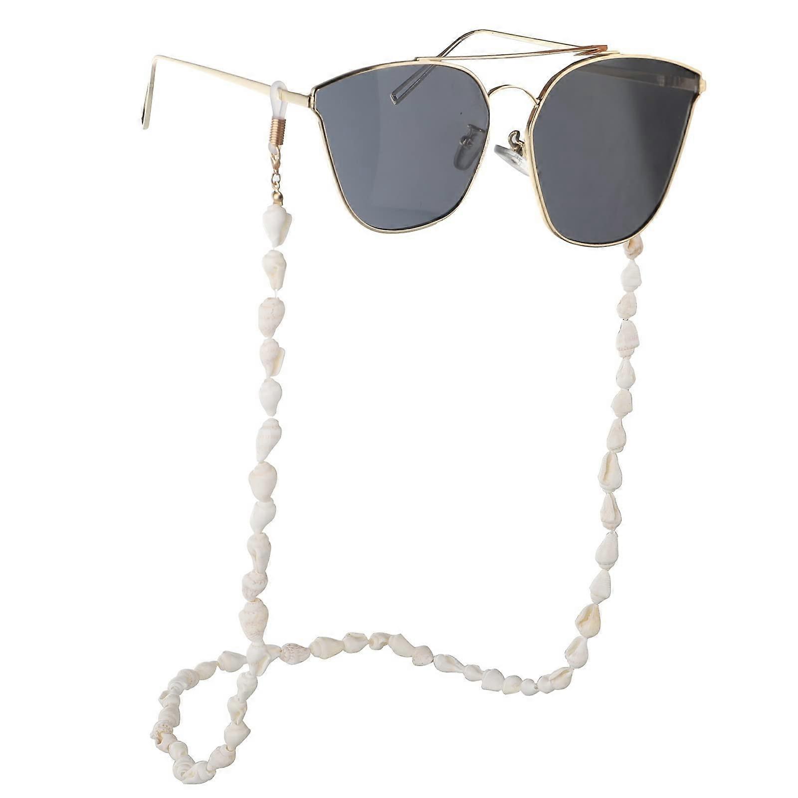 Lanyard Glasses Chains for Women Stylish Eyewear Retainer in White, Size 1, Durable Glasses Holder Accessory