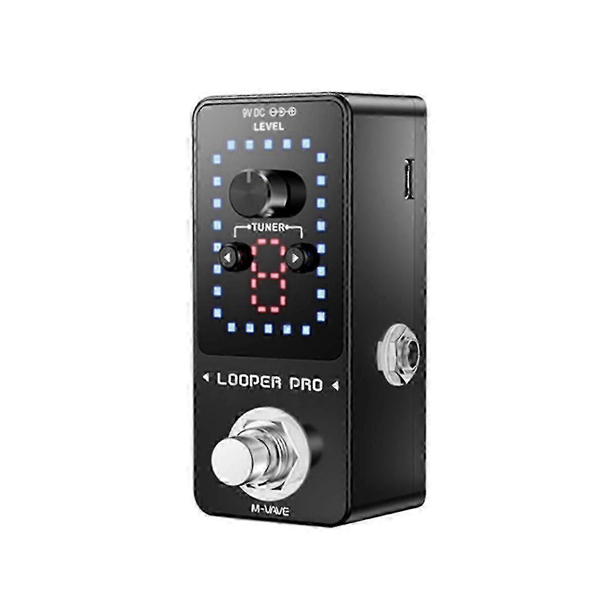 Looper Pro Guitar Effect Pedal 9 40 Minutes Recording Time Loop Station With Tuner Unlimited Overd