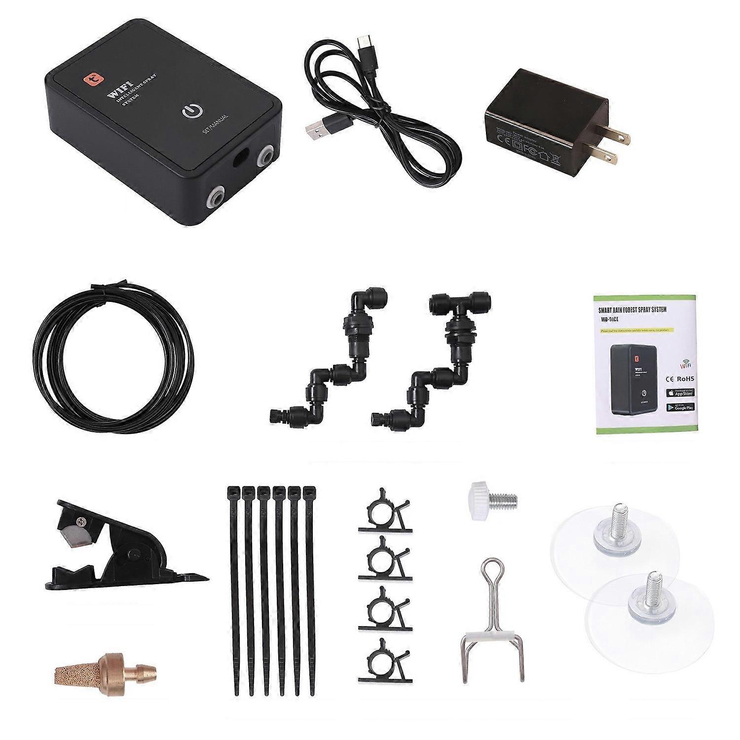 Tuya WiFi Smart Reptile Fogger Terrariums Humidifier Timer Automatic Mist Rainforest Spray System Ki