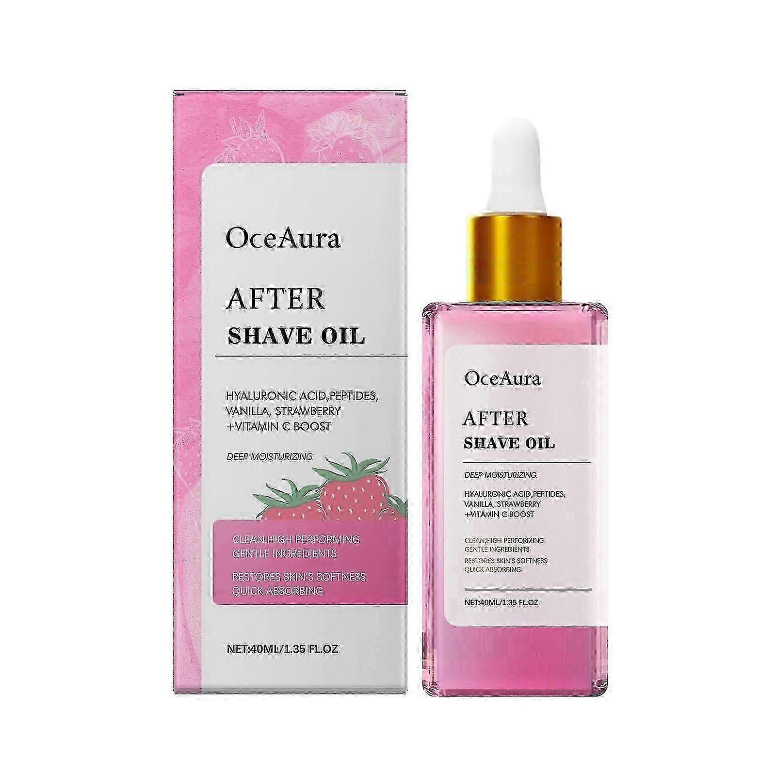 Strawberry Vanilla After Shave Oil Γυναίκες για Λείο Δέρμα, Απαλό Σερβίρισμα Μετά το Λάδι Ξυρίσματος, Truly After Shave Oil - Άρωμα Φράουλας &; Βανίλιας, Prevent Ingrow