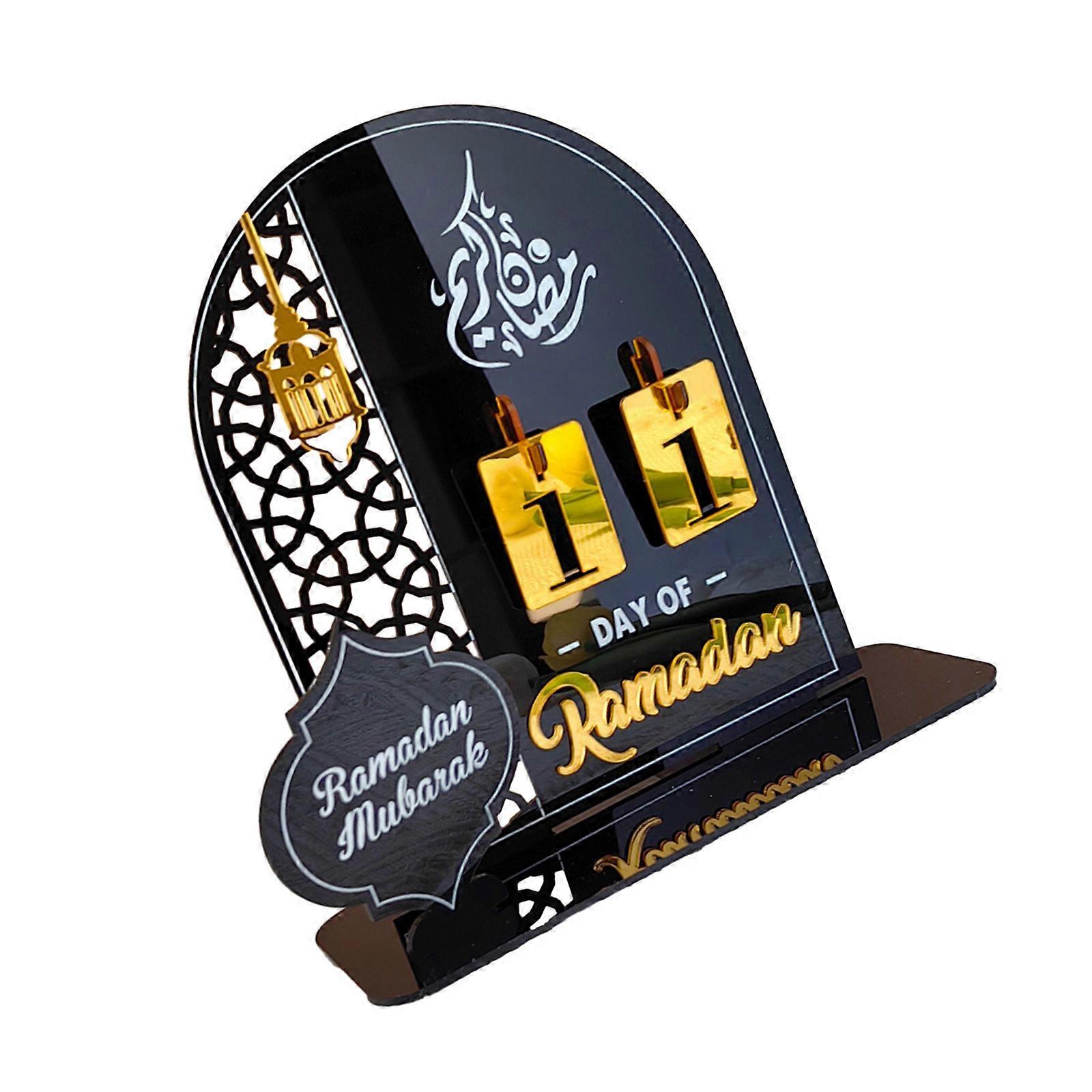 Eid Countdown Calendar Reversible Countdown Calendar to Eid, Countdown Calendar Acrylic Calendar for Home Decor