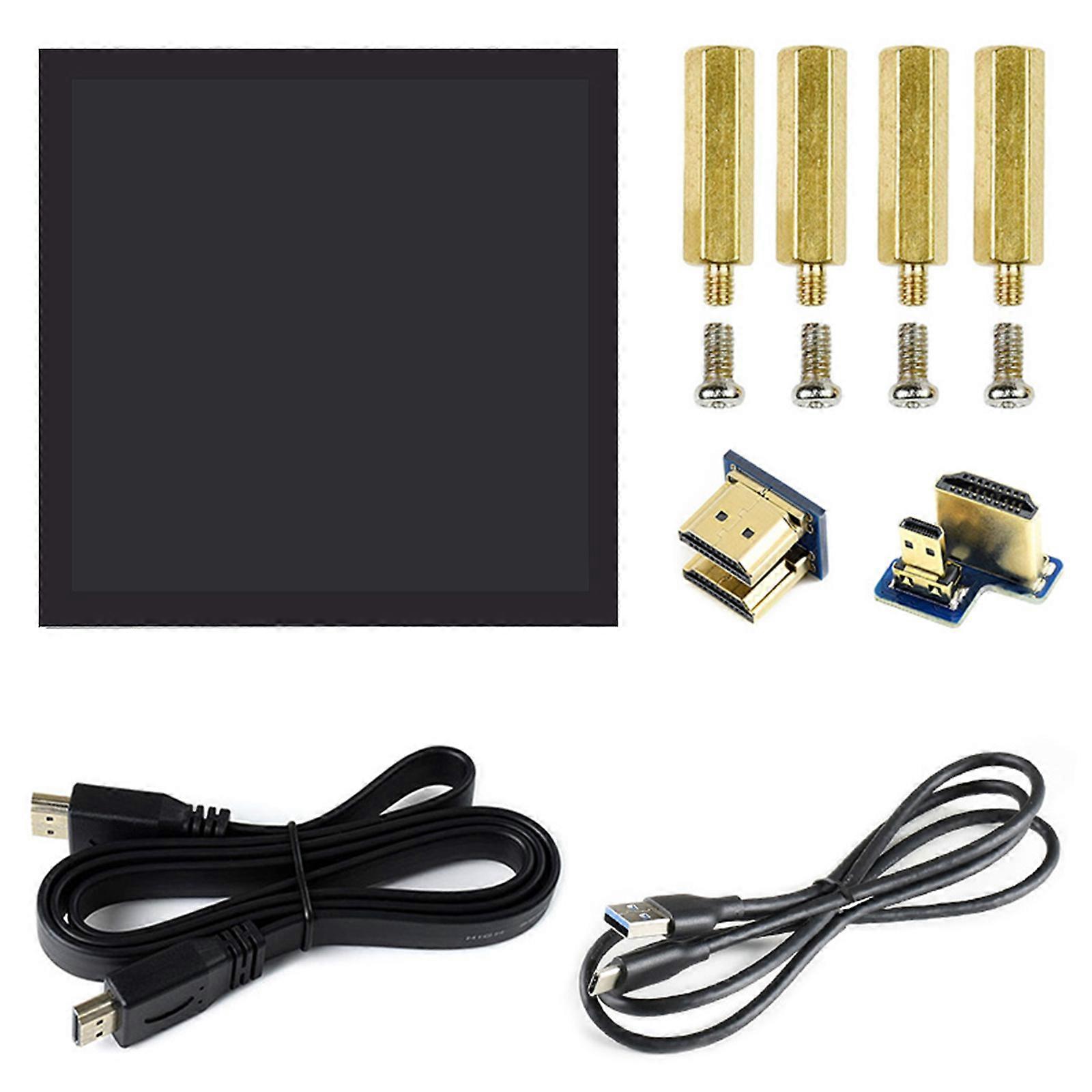 IPS for Touch Monitor 4In 720×720 Portable LCD Display Screen for 4B 3B+ for Nvidia for Nano Gaming PC Driv