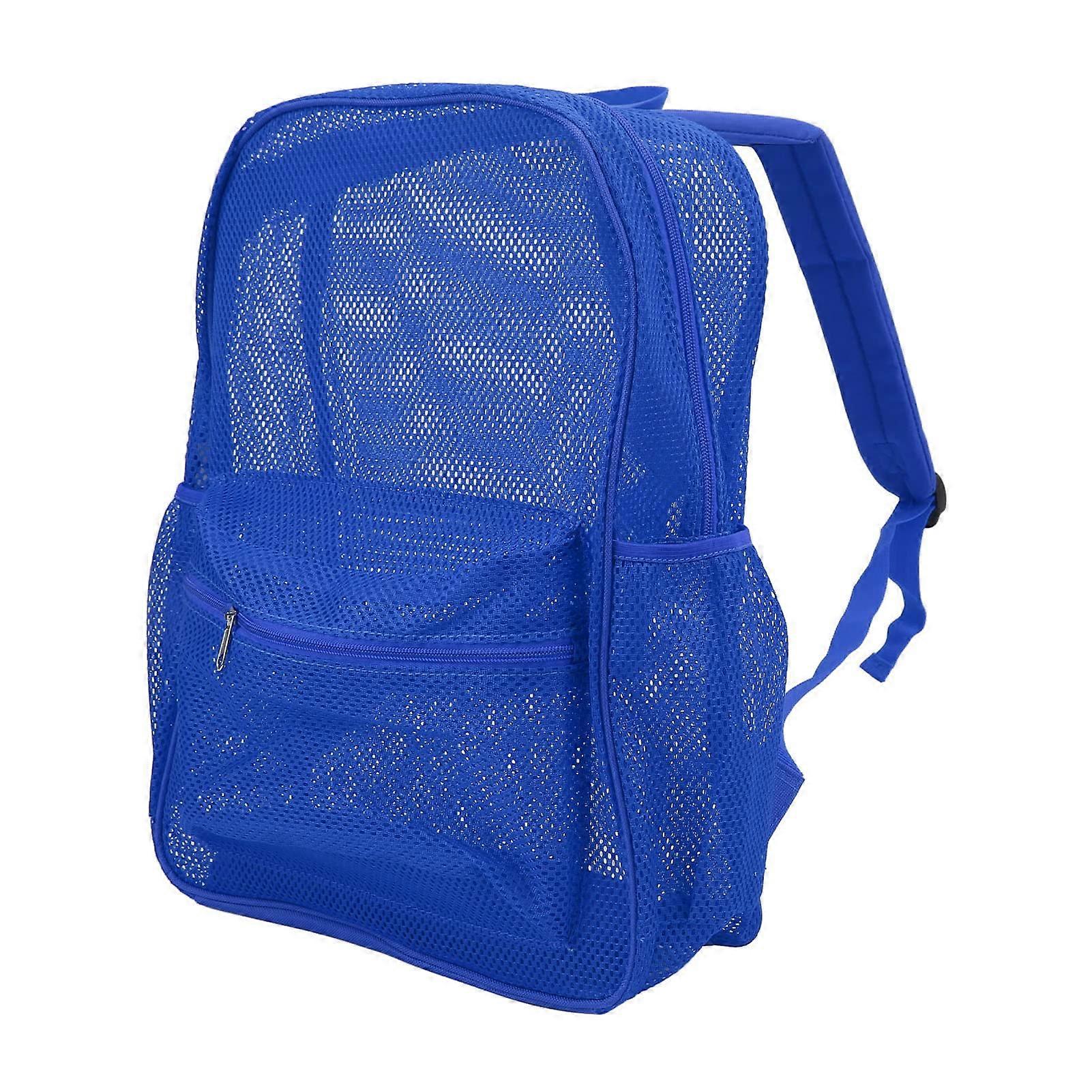 Mesh Backpack, Heavy Light Capacity washing facility for swimming beach sports with Blue