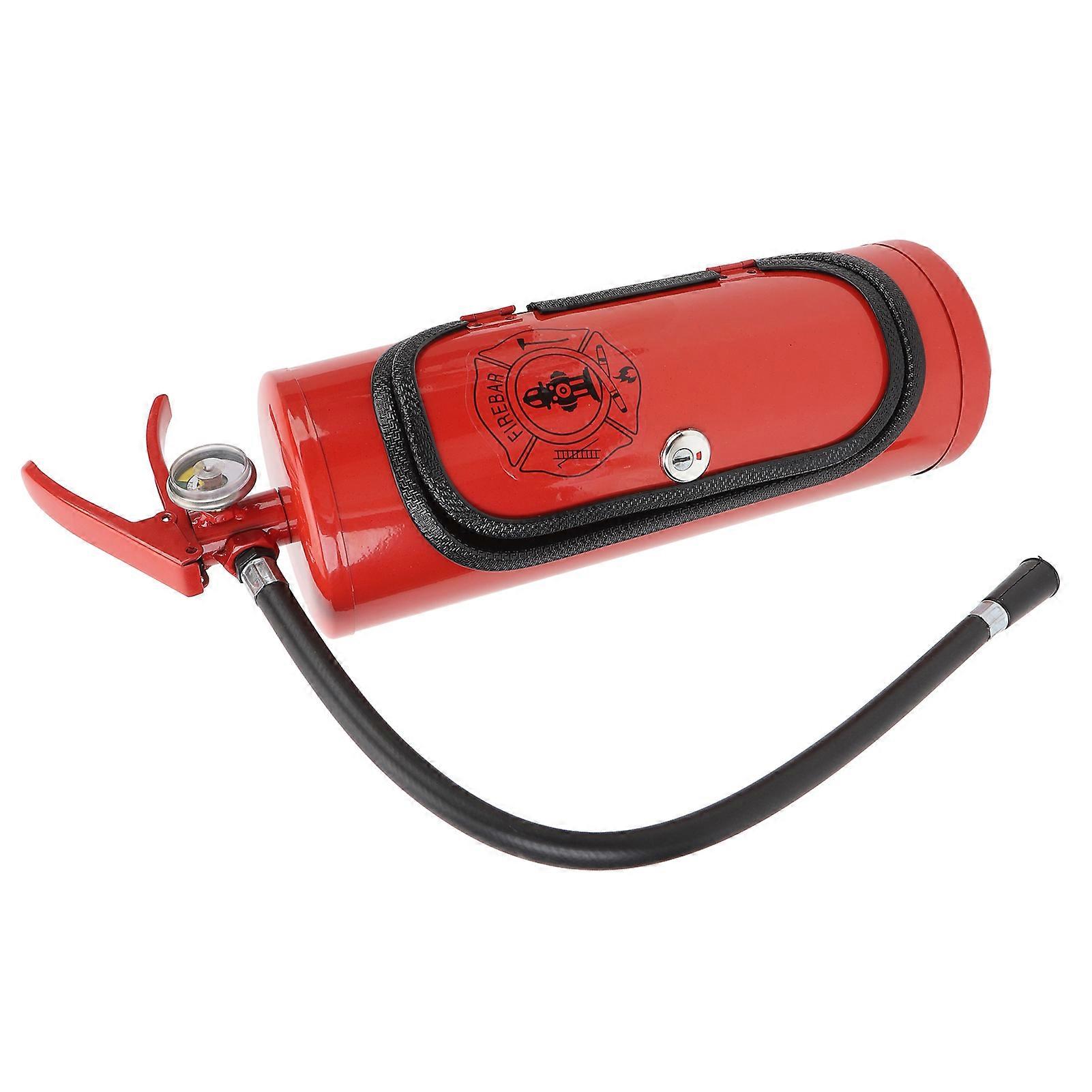 מטף כיבוי אש מחזיק יין ייחודי דקורטיבי ברזל מטף בצורת יין תיבת אחסון בר קטן לבית אדום 