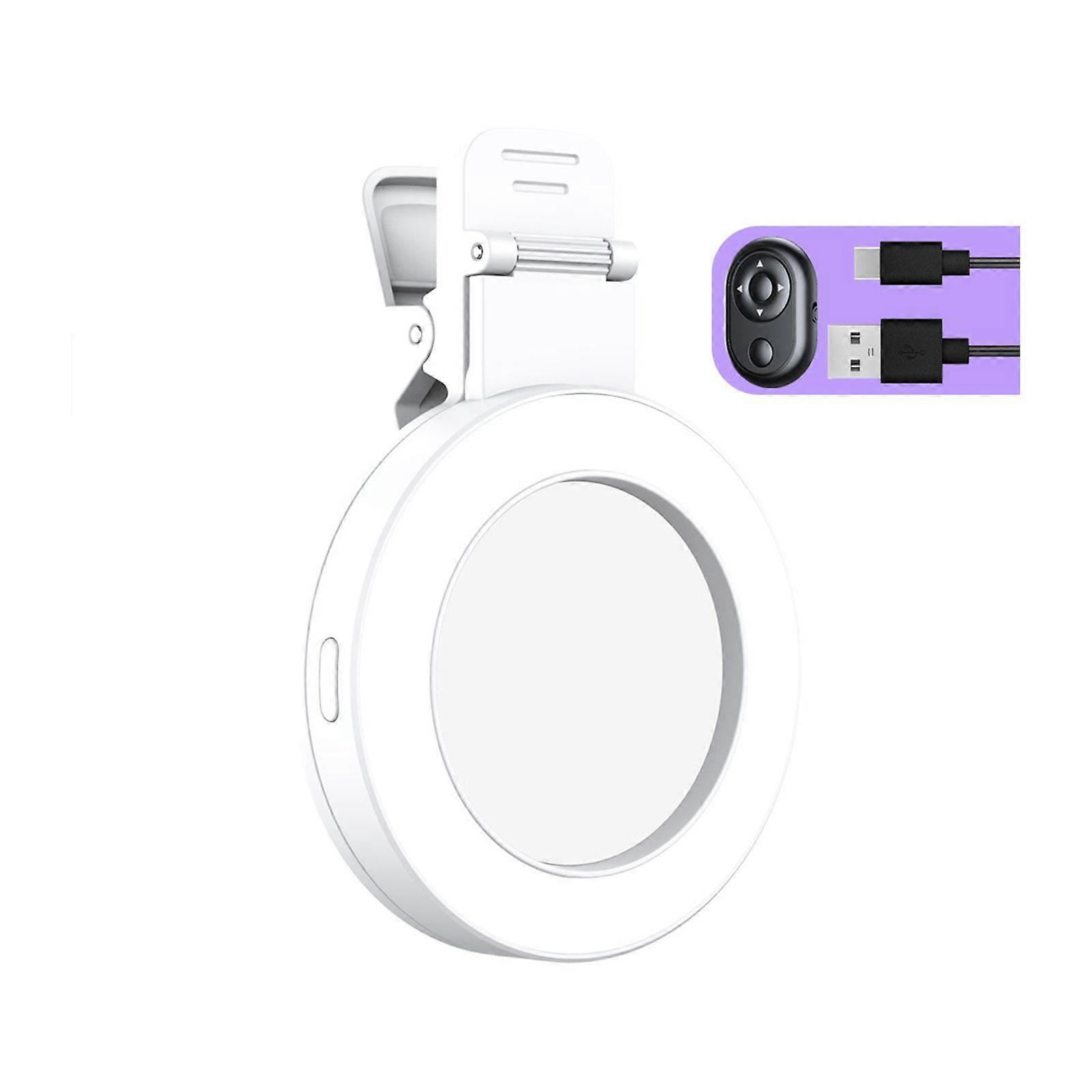 Phone Fill Light,Selfie Mirror Phone Back Camera Mirror,Reflection Clip Kit