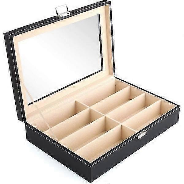 Artificial leather case suitable for sunglasses and reading glasses