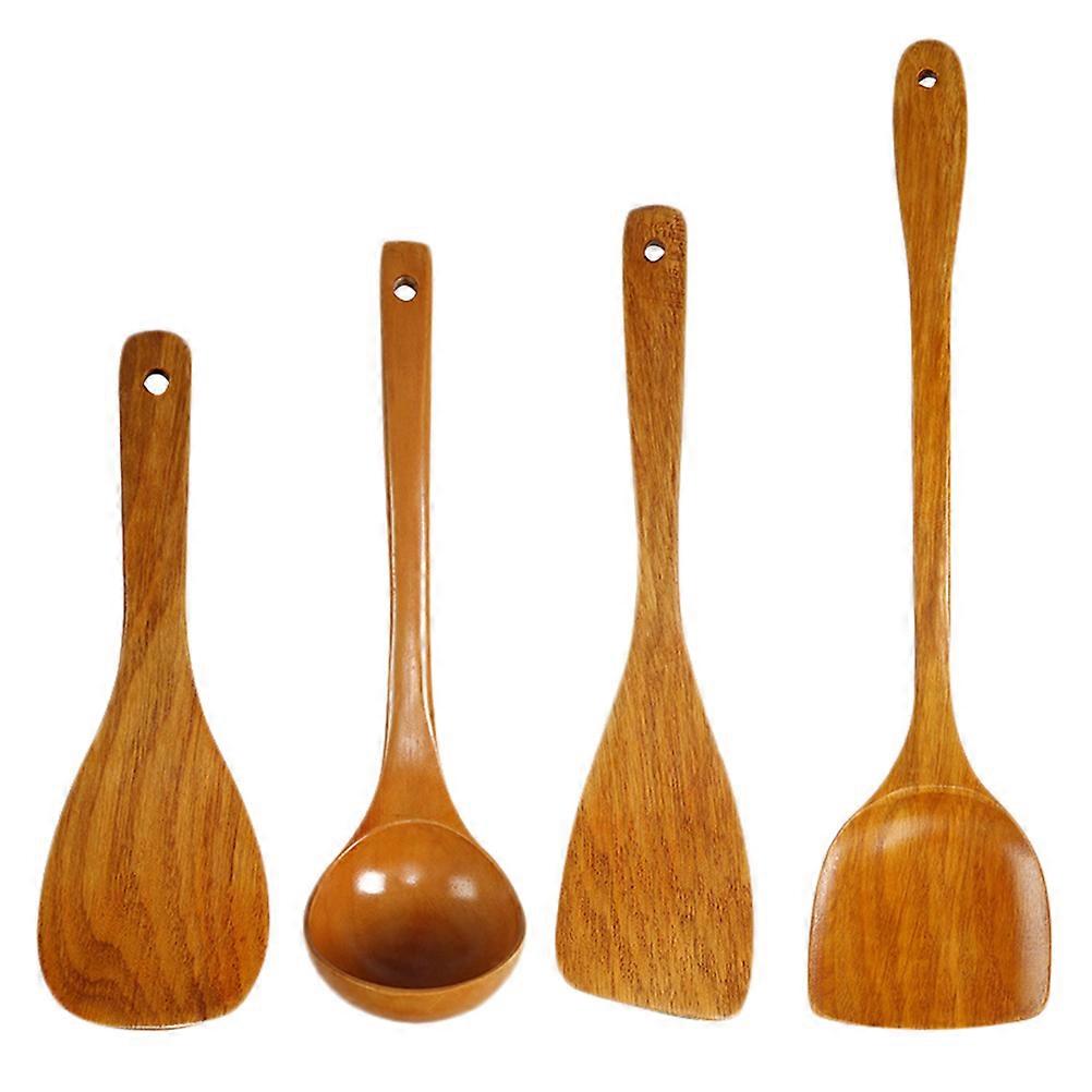 Wooden Spoon and Spatula Set, Functional and Minimalist for Modern Kitchens