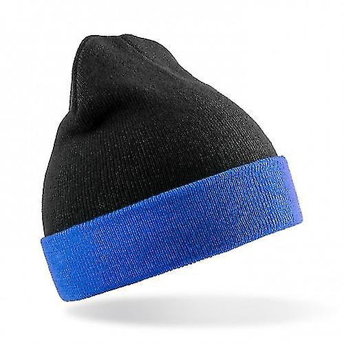 Result Genuine Recycled Black Compass Beanie