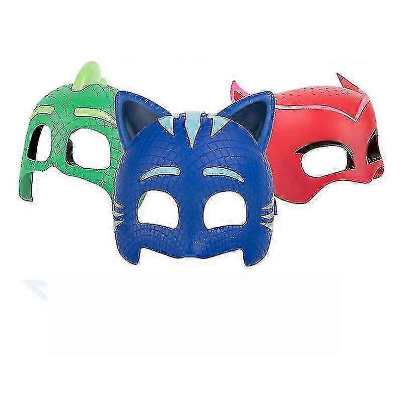 PJ Maschere Catboy Owlette Gekko Action Figures - 3 maschere di colore, giocattoli anime per bambini gioco all'aperto divertimento regalo caldo