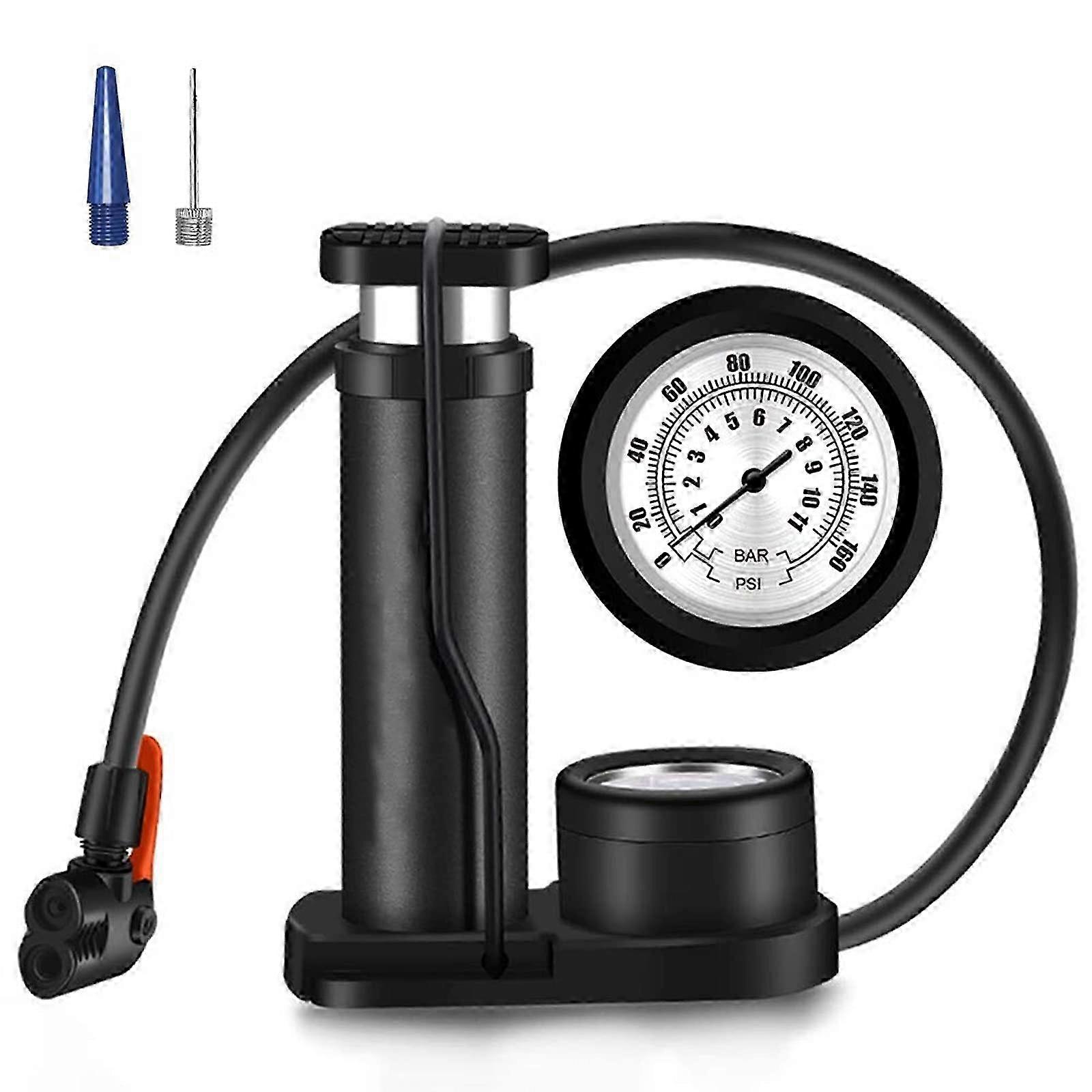 Portable Mini Bicycle Pump with Universal Valves & Needles