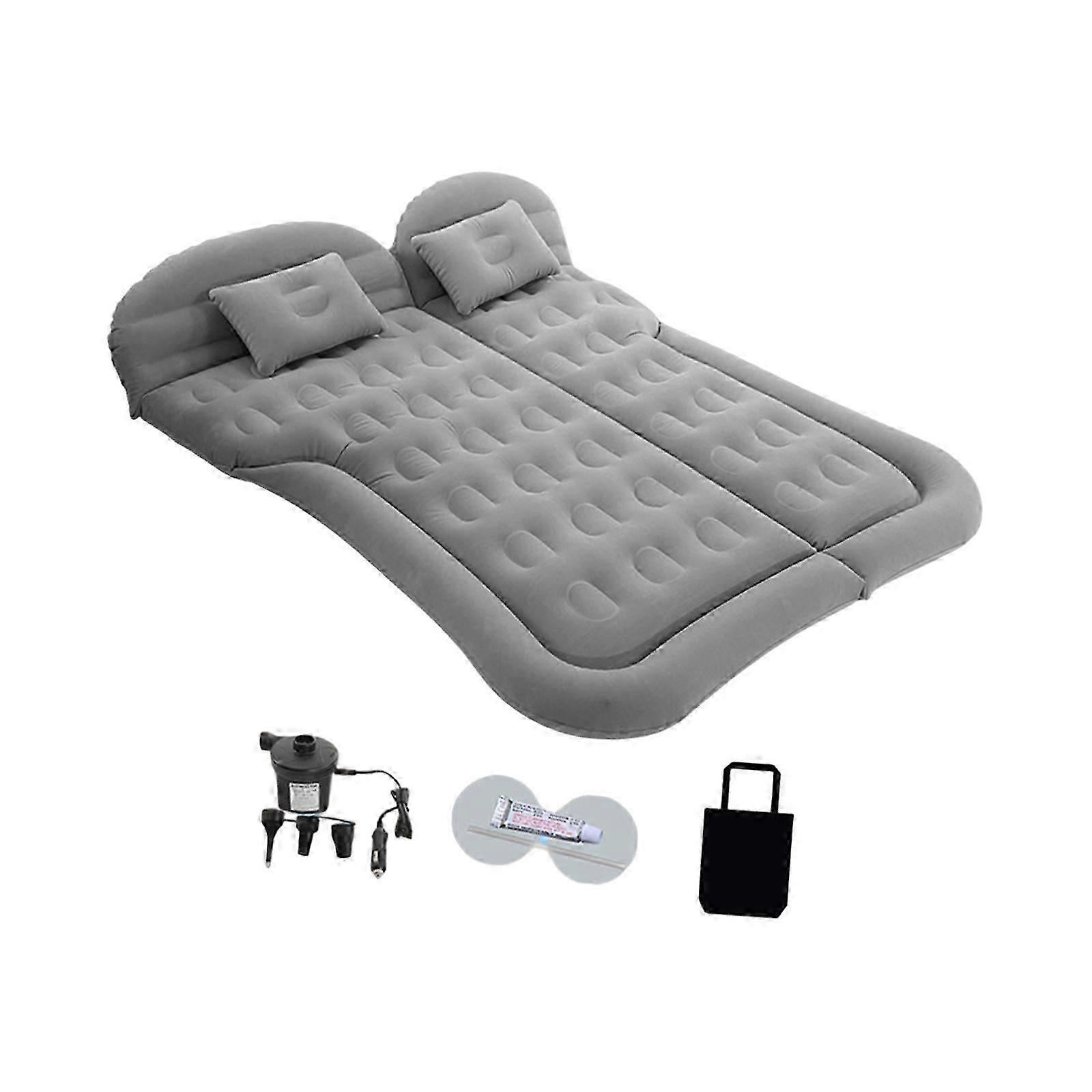 (Gray) Suv Inflatable Air Mattress Camping Mattress For Courtyard Balcony Versatile Black