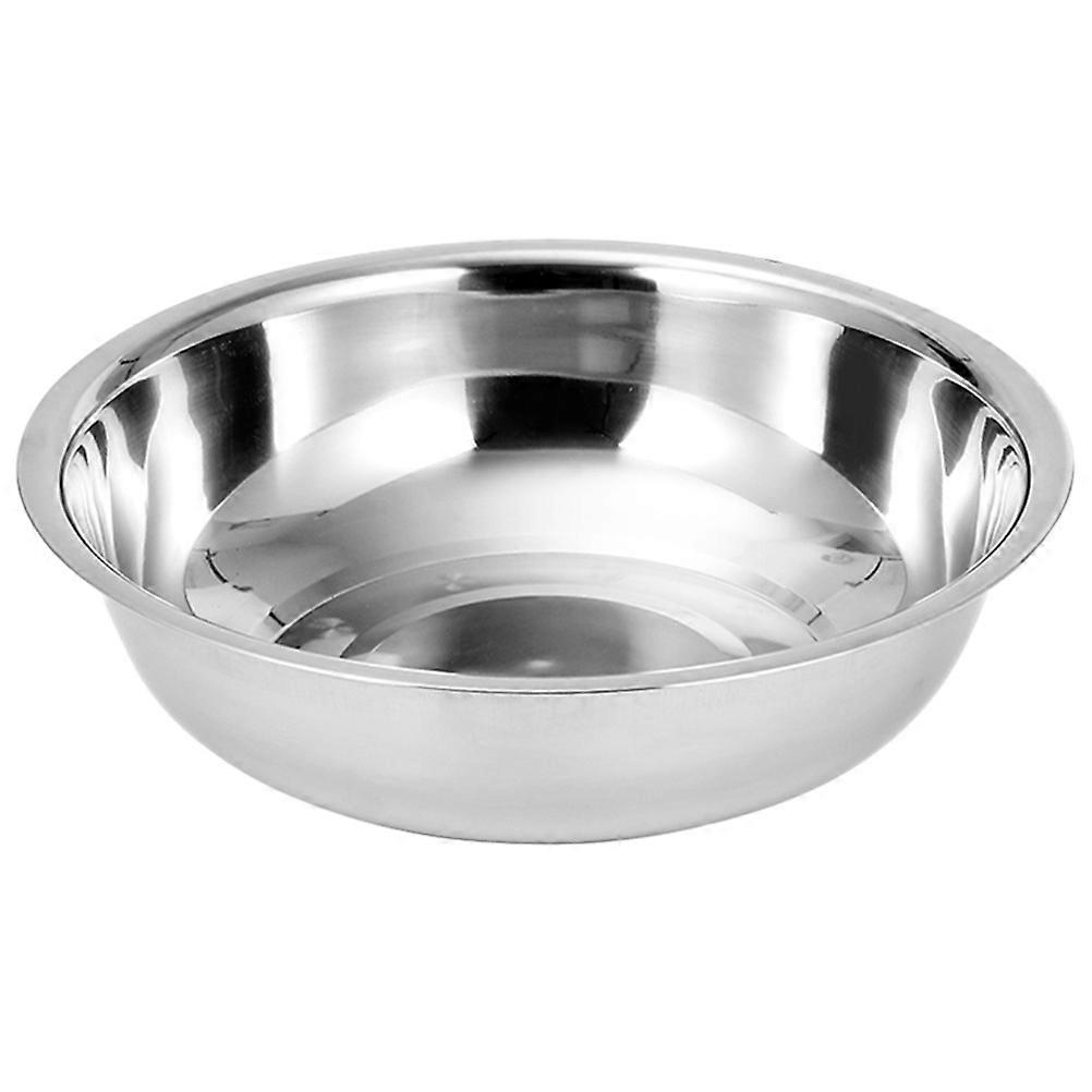 Silver Stainless Steel Mixing Bowl for Kitchen Use Perfect for Salad Making and Washing Size 1pc