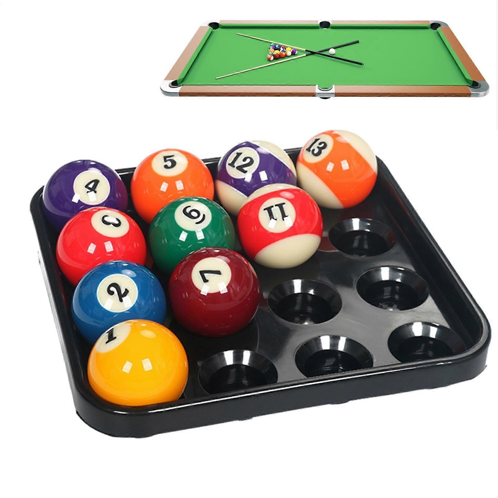 Generic tray for billiard balls, organizer for game room, easy to tall and spacesaving, lightweight tray for billiard accessories black