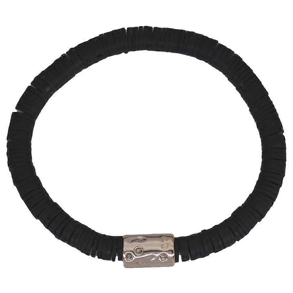 Bohemian Style Elastic Wrist String Bracelet Handmade Pottery Accessory Lightweight Durable Design for Women Daily Use Versatile Fashion