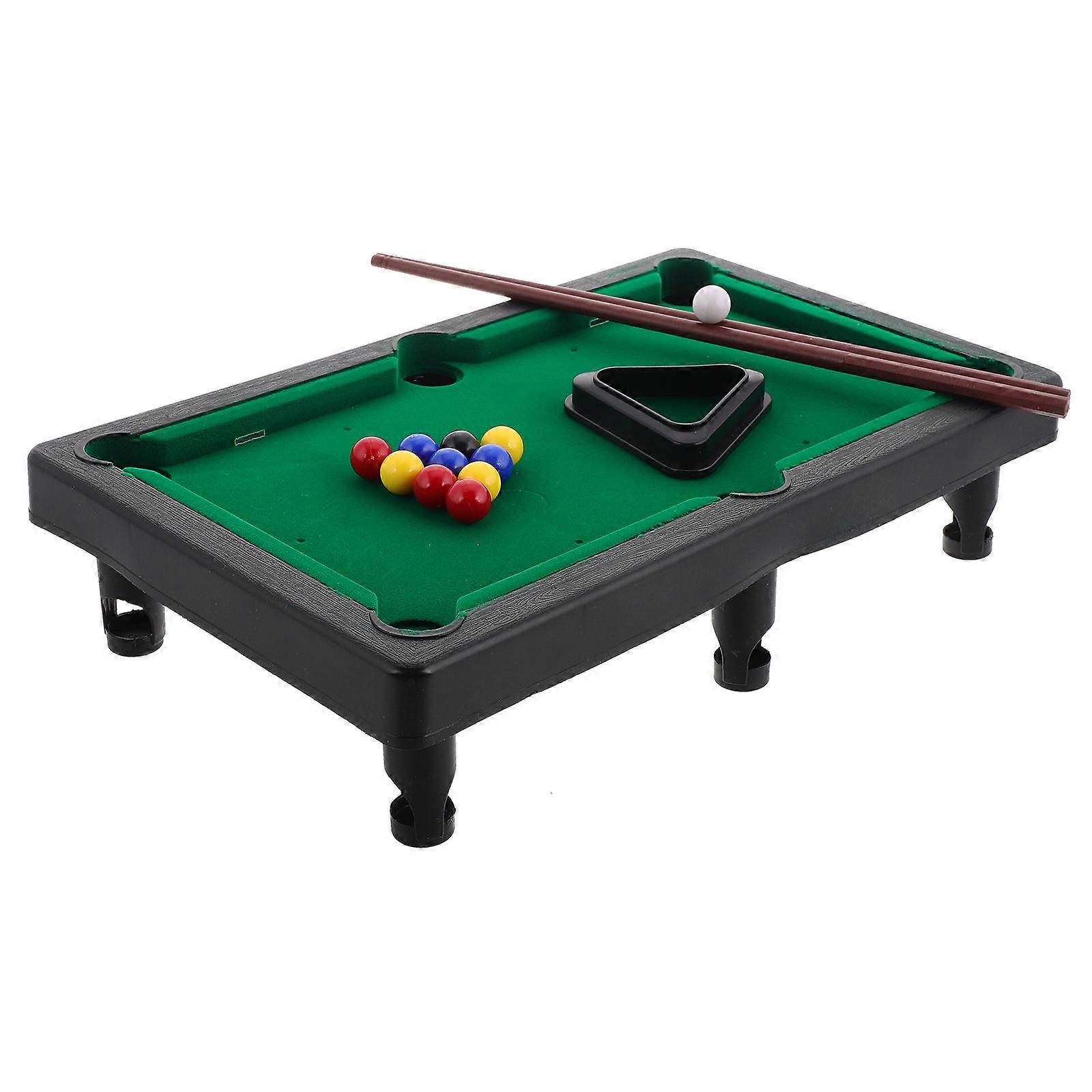 Miniature Billiards Game Table Kids Portable Children's Pool Table Skill Development Assorted Color 1Set