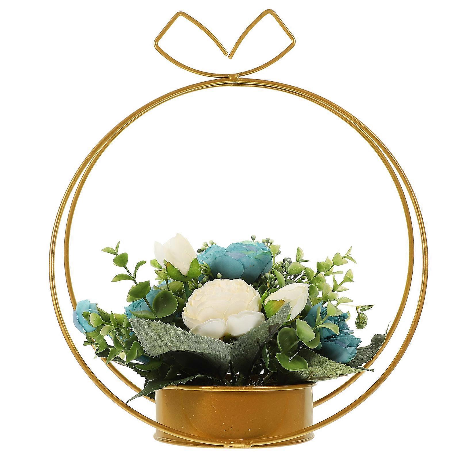 Artificial Plants Home Decor Real Looking Artificial Flowers Plastic Foam Design Outdoor Decoration 28x13x34cm 1Pack
