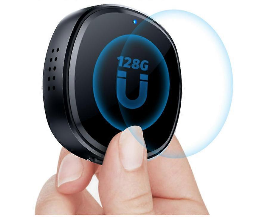 128GB Voice Activated Recorder Device with Speaker, DSP Noise Cancelling & Crystal Clear Sound, Audio Recorder for Lectures, Microphone MP3(Black)