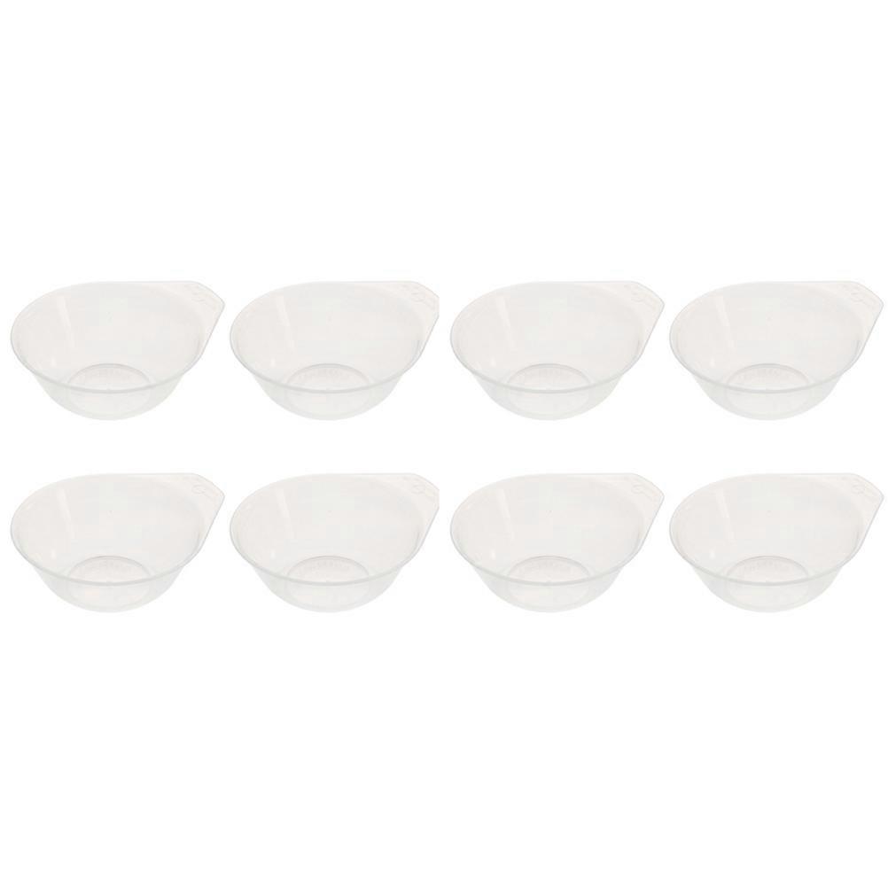White Bowls Set of 8 for Outdoor Use Lightweight Compact with Handles Food-grade PP