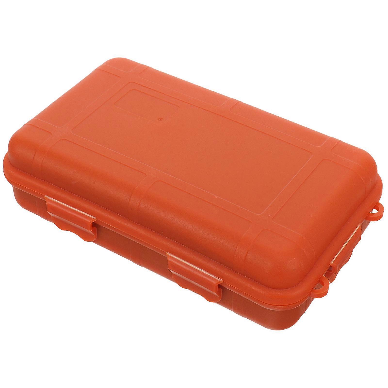 Outdoor Camping Storage Box Shockproof Pressure-resistant Survival Container 8.3X4.6X2.2in 1Set