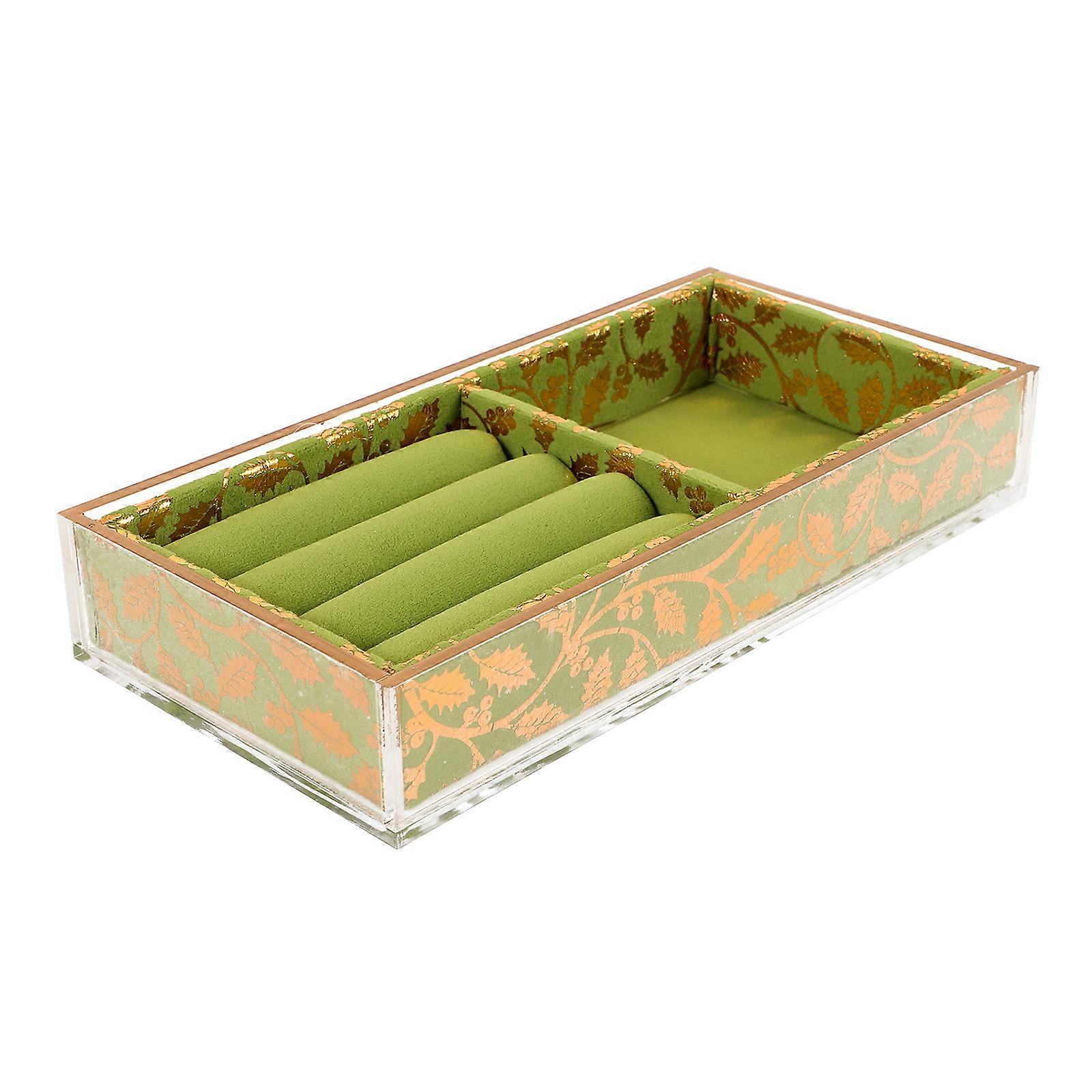 Jewelry Organizer Tray For Home Use Women Simple Design Acrylic Material Space Saving 1Set