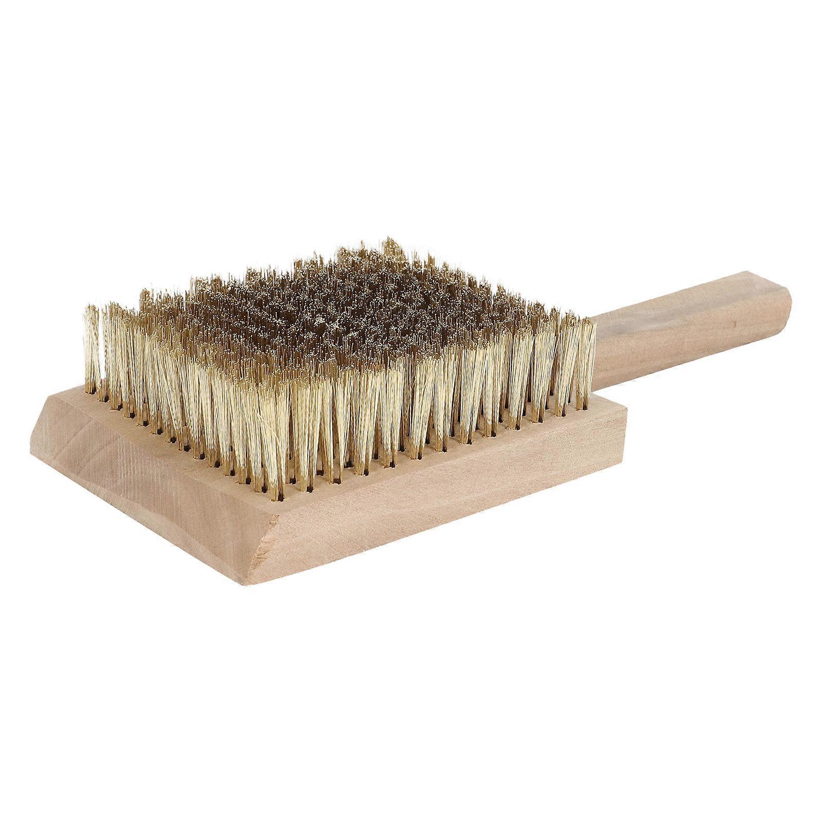 Nozzle Cleaning Brush Polished Moss Brush Copper Wire Cleaning Brush Moss Removing Tool 22x9cm Between Paving Slabs 1Pack