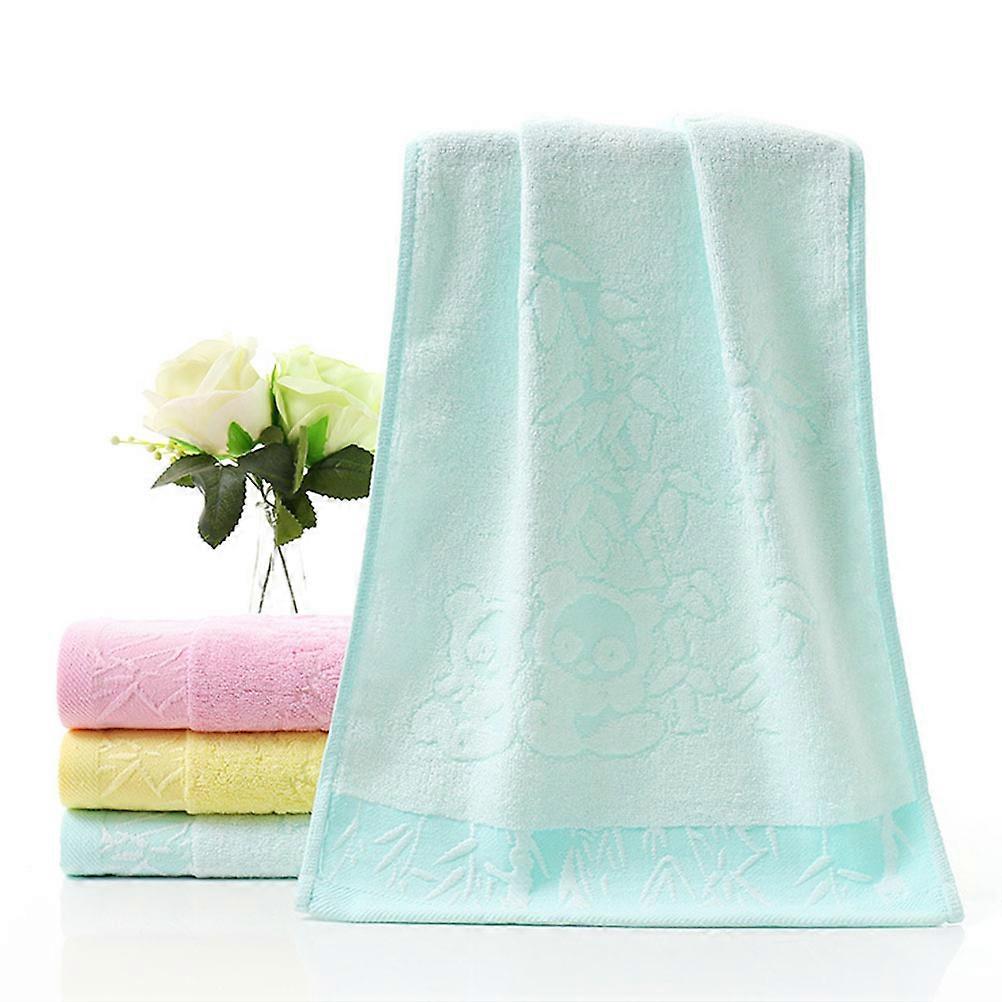 Clean Face Towels Water Absorption Hotel Use Sky-Blue 33.00X73.00X1.00CM Bathing 1Pack