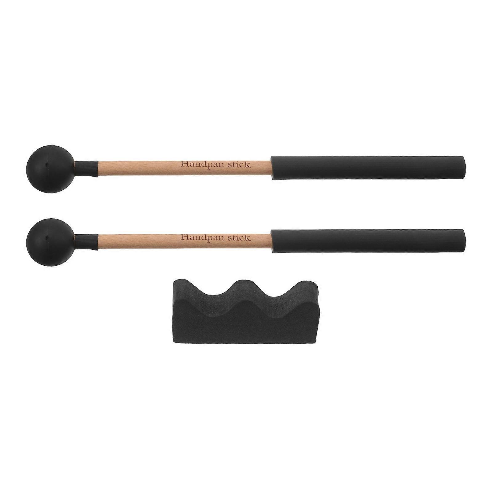 Mallet Hammer Tongue Drum Mallets Music Education New Drummers Wooden Handle Simple Structure 2Pcs