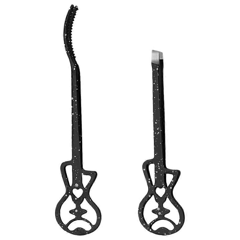 Stainless Steel Angled Tip Tweezers for Lash Application, Eyebrow Grooming, and Facial Hair Removal – Compact & Portable Makeup Accessory (2 Pack)