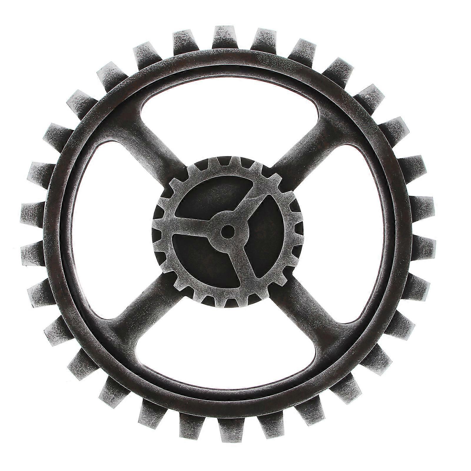 ビンテージギアの壁の装飾レトロなスタイルの木製工芸品工業用ギアの装飾家庭用40x40x1cm 1パック