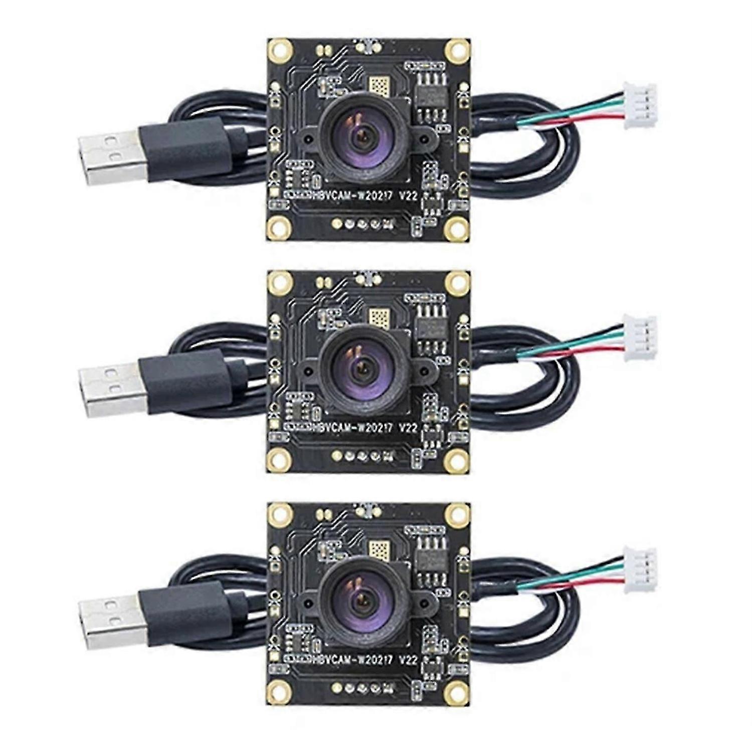 3Pcs OV9732 100 Degrees 1280x720 30fps Camera Module for Autodarts Io with 3 Meters Cable,PCB SIZE:3