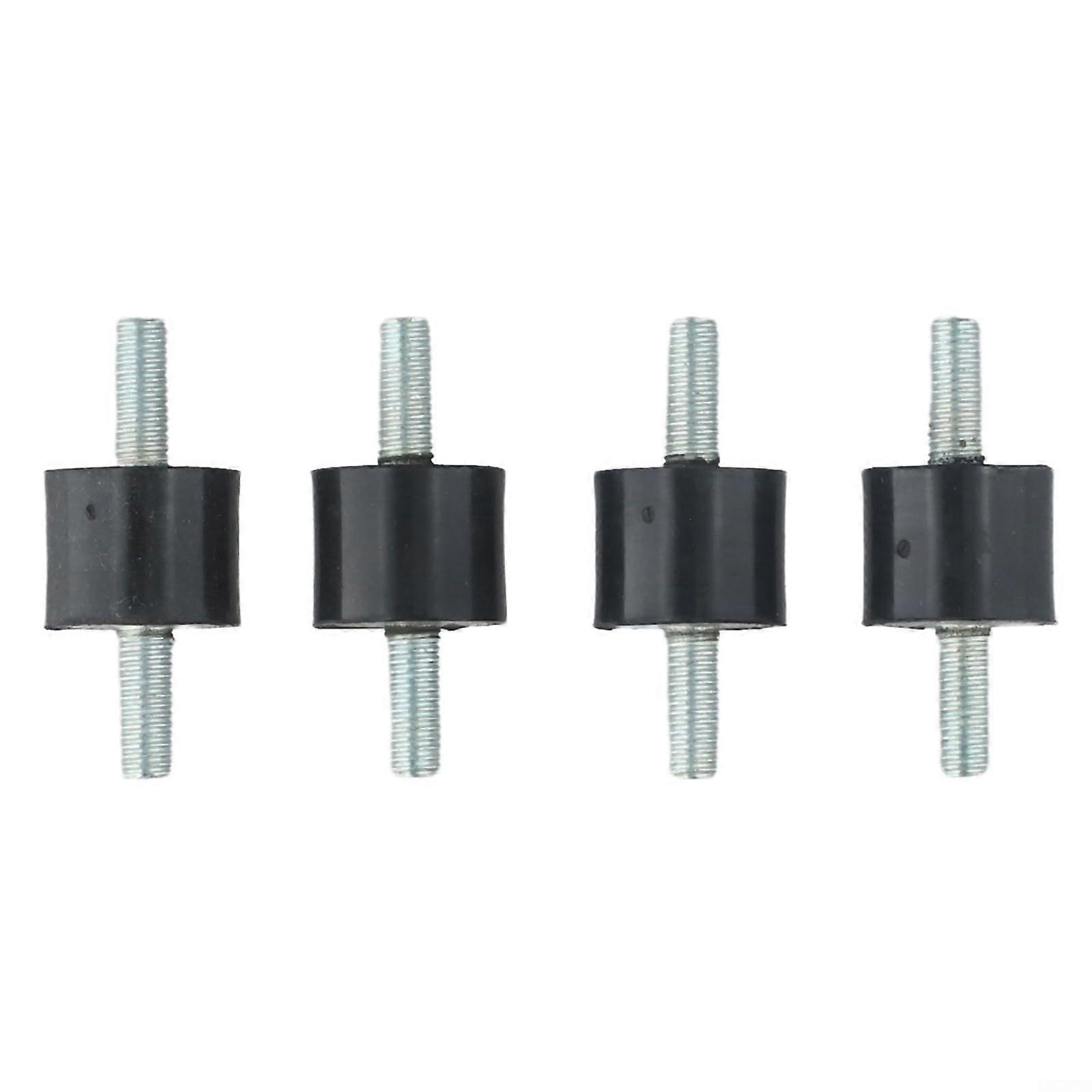 Rubber Dampers 4-Pack for Vibration Damping in Air Compressors and Motors, M5/M6/M8 Options