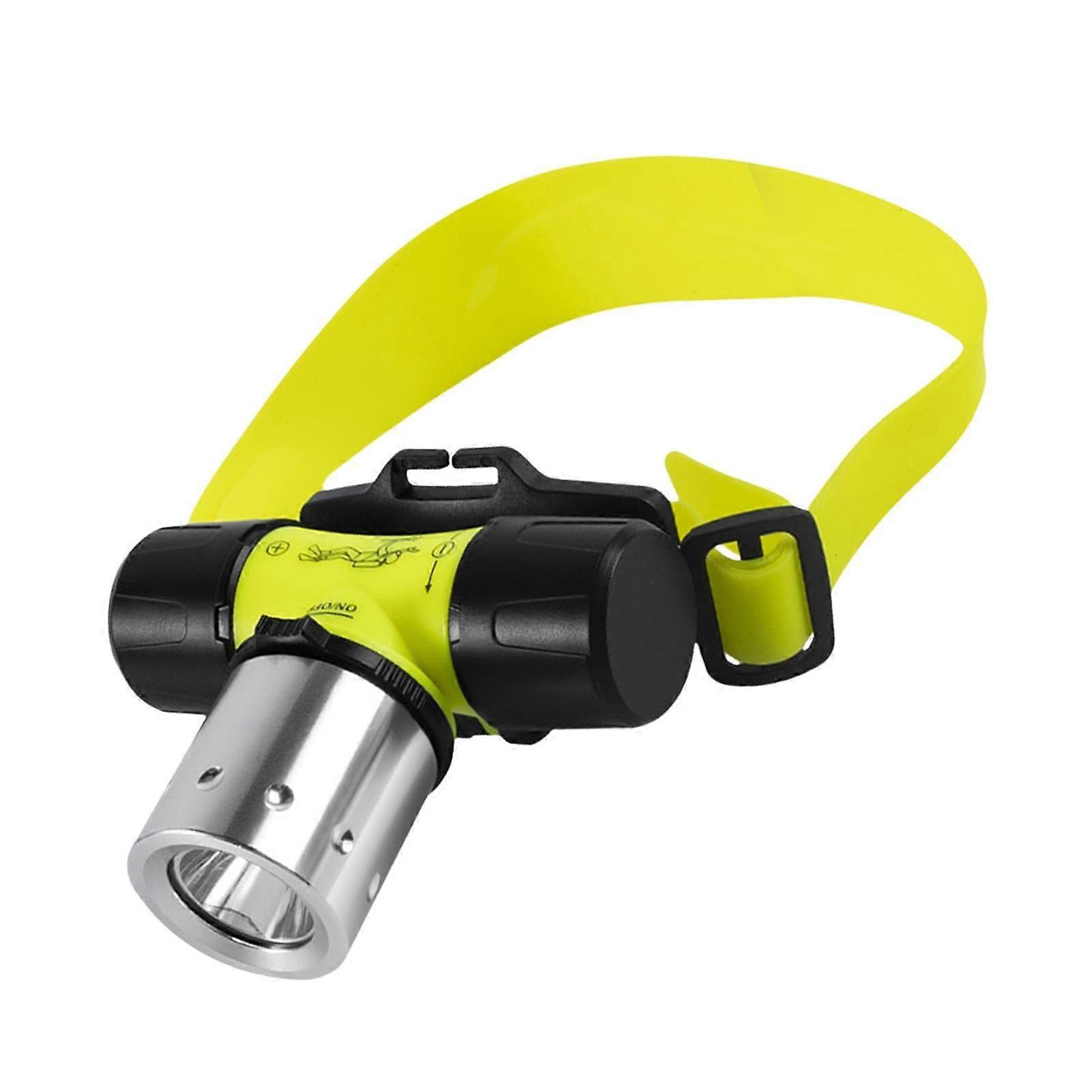Underwater headlamp Underwater flashlight Rechargeable diving lamp, underwater diving lamp, waterproof headlamp, rechargeable diving lamp