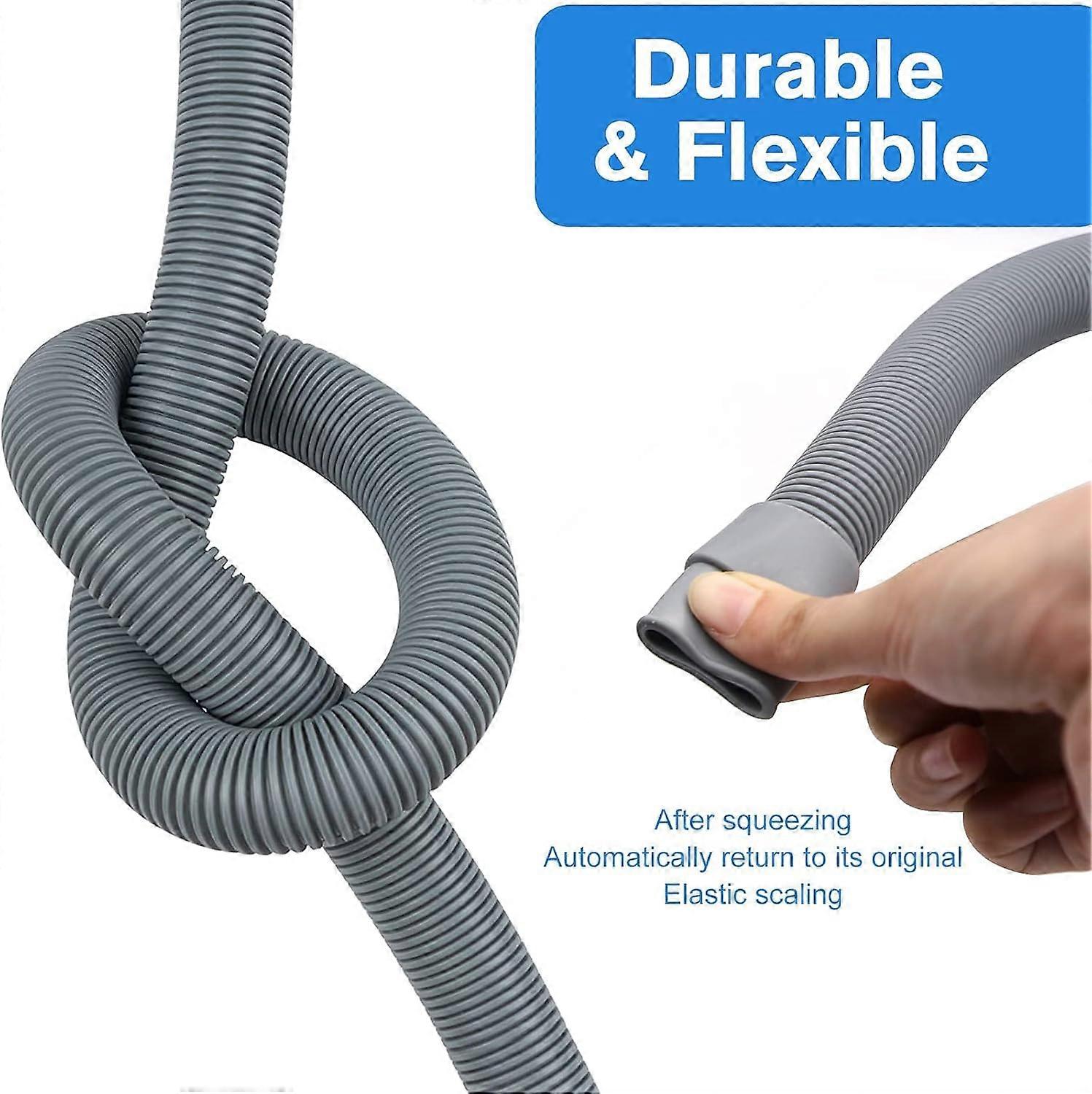 1.5M Dishwasher Drain Hose With Elbow Hose Plastic Tube Can Extend Standard Machine Hose For Other Applications