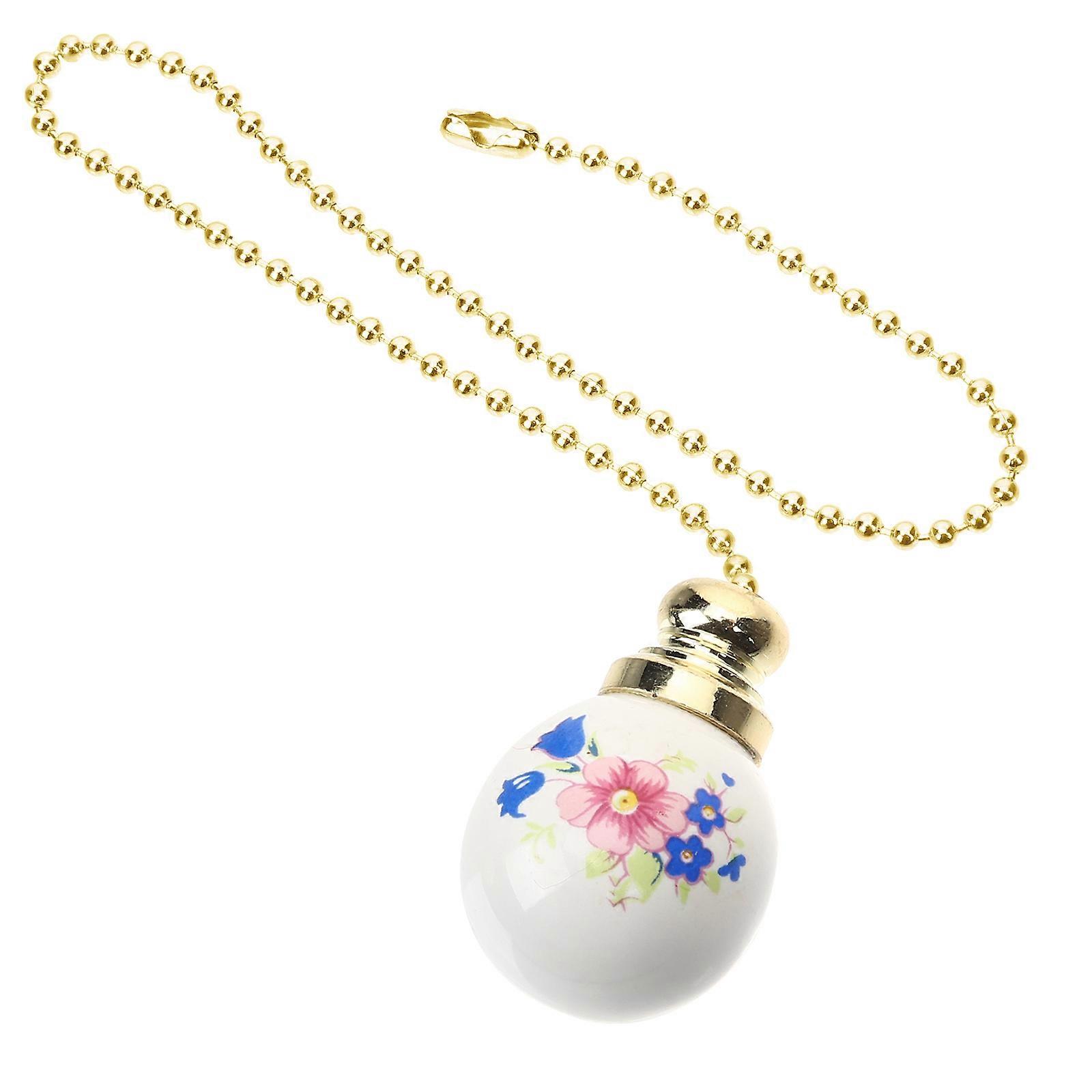 Light Pulls Chain Ceiling Fan Extension Chain Home Decoration Multi-Colored Ceramic 1Set