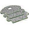 Authentic Parts- Roomba Combo Washable Cleaning Pad (x3) - Reusable - Compatible with Combo series only - Grey and Green