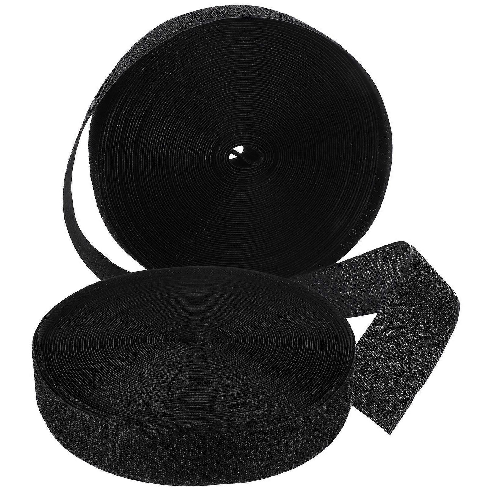 Multifunctional Strap Hook and Loop Tape for Diy Projects Clothing Sewing 2 Rolls