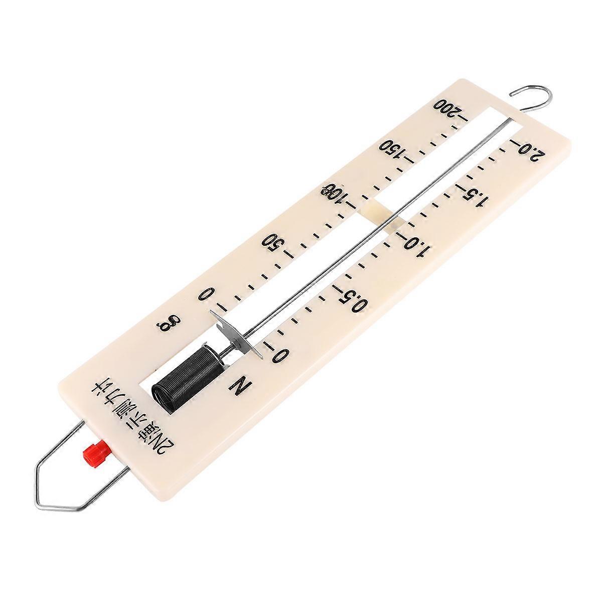 Physical Mechanics Tool Spring Dynomometer for Principles of Force and Mass in Laboratories White 38.00X8.70X1.50cm 1PC