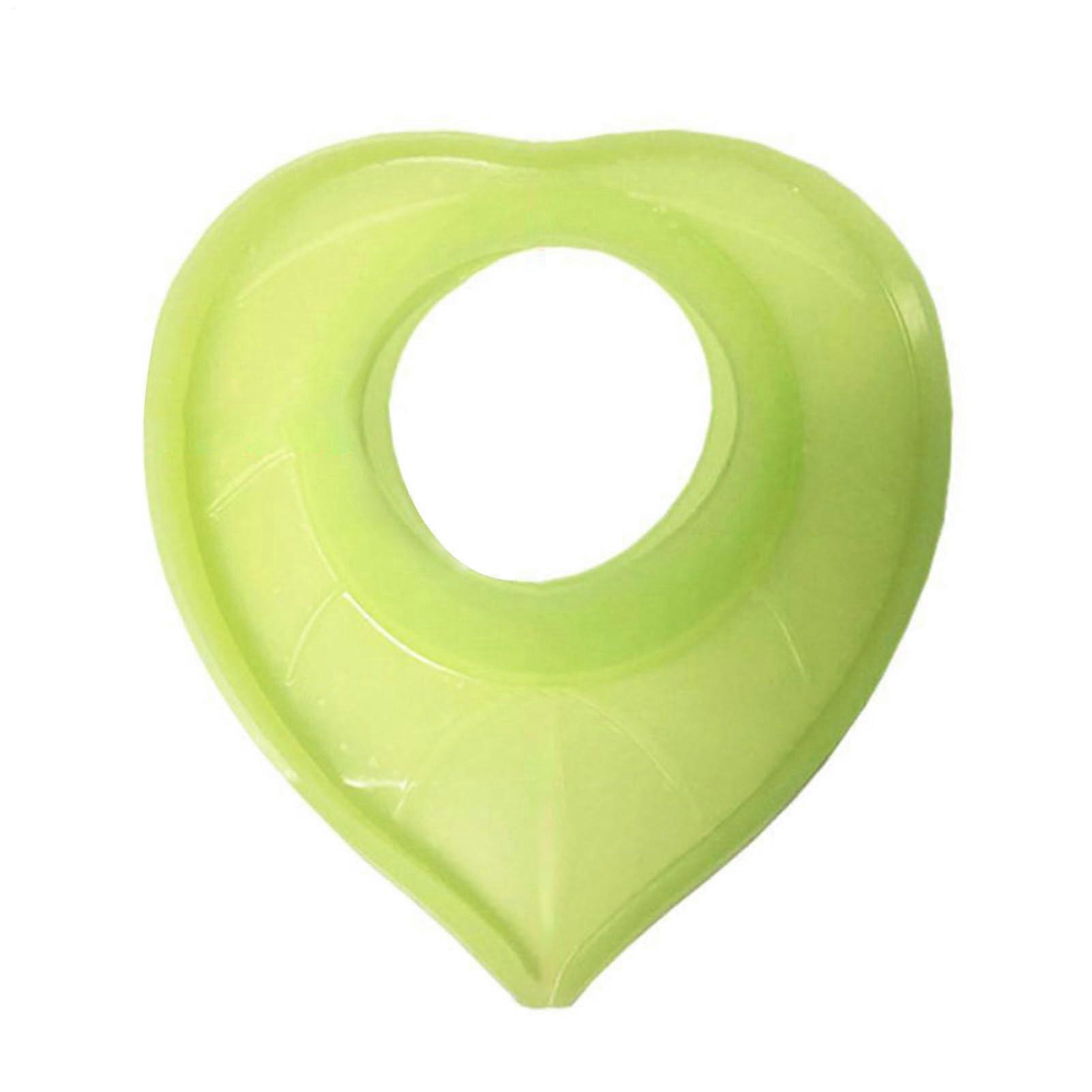 Faucet Splash Guard Silicone Sink Mat Drainage, Flexible Green Heart Design for Kitchen Sinks Drying and Dishwashing