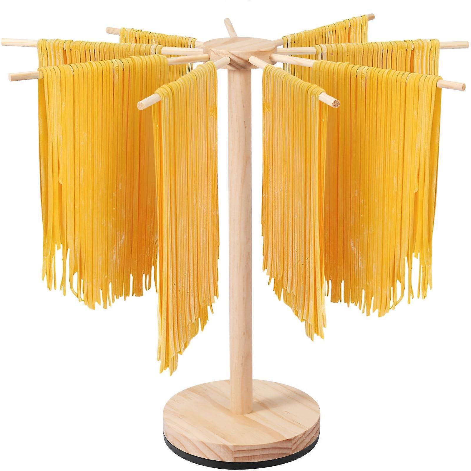 Rotating Base Pasta Drying Stand  9 Removable Arms, Holds 3.7 kg