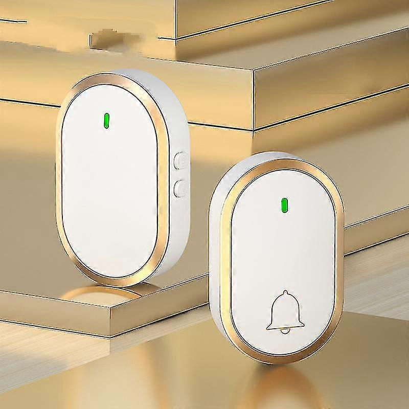 Wireless Doorbells, Waterproof Chime Kit With 1 Plug-in Receiver
