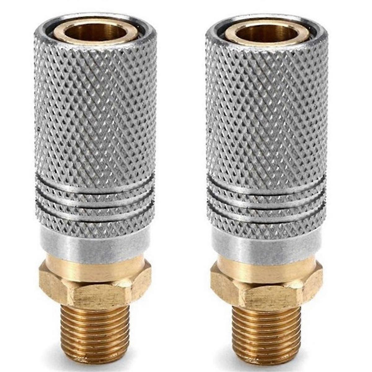 2Pcs Metal Extended PCP Air Charging Quick Release Adapter Socket 1/8 BSP Tool Accessories Edition 0627