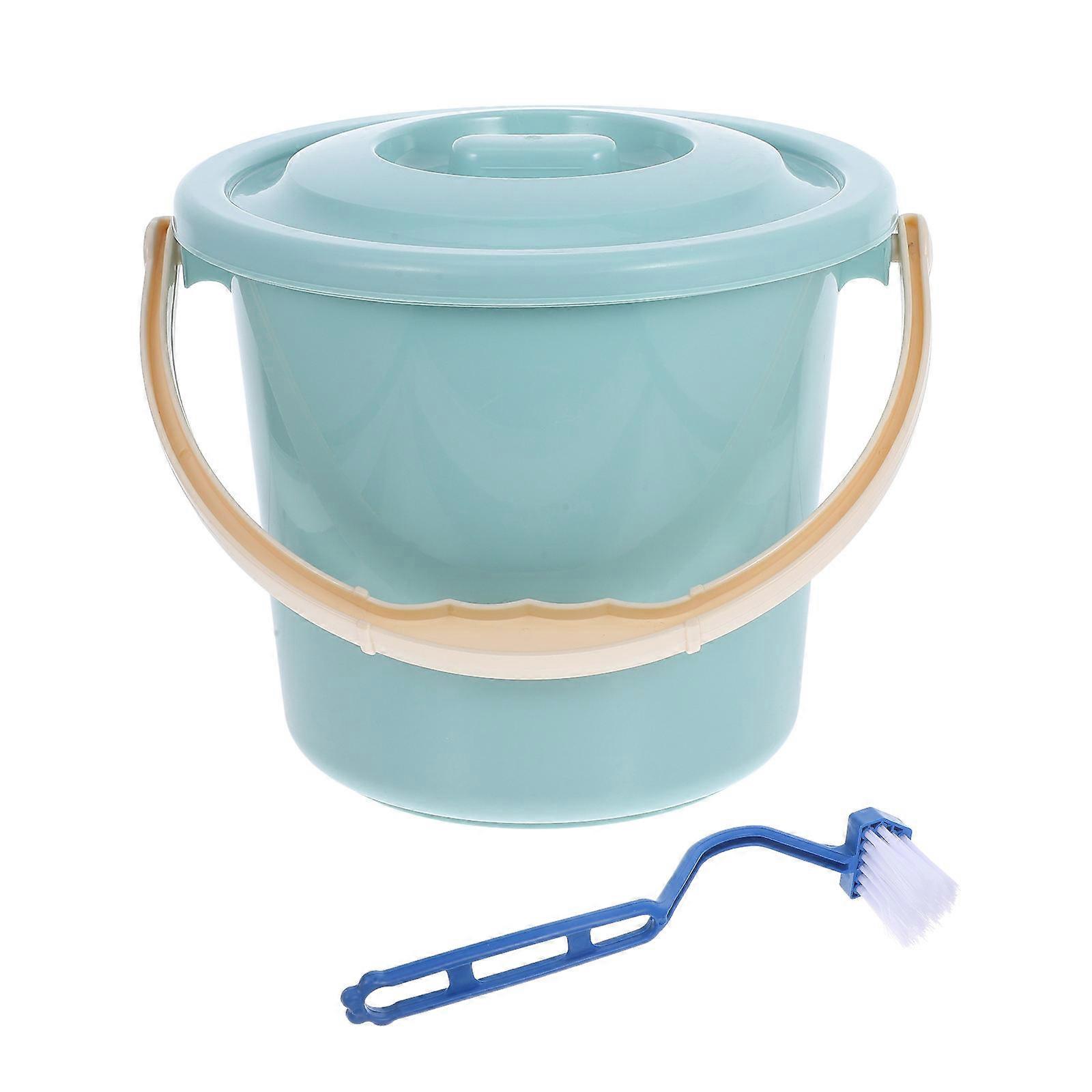 Portable Chamber Pot Urinal with Lid and Handle – Durable Plastic Bucket for Adults and Pregnant Women, Easy to Clean, Ideal for Home and Camping Use