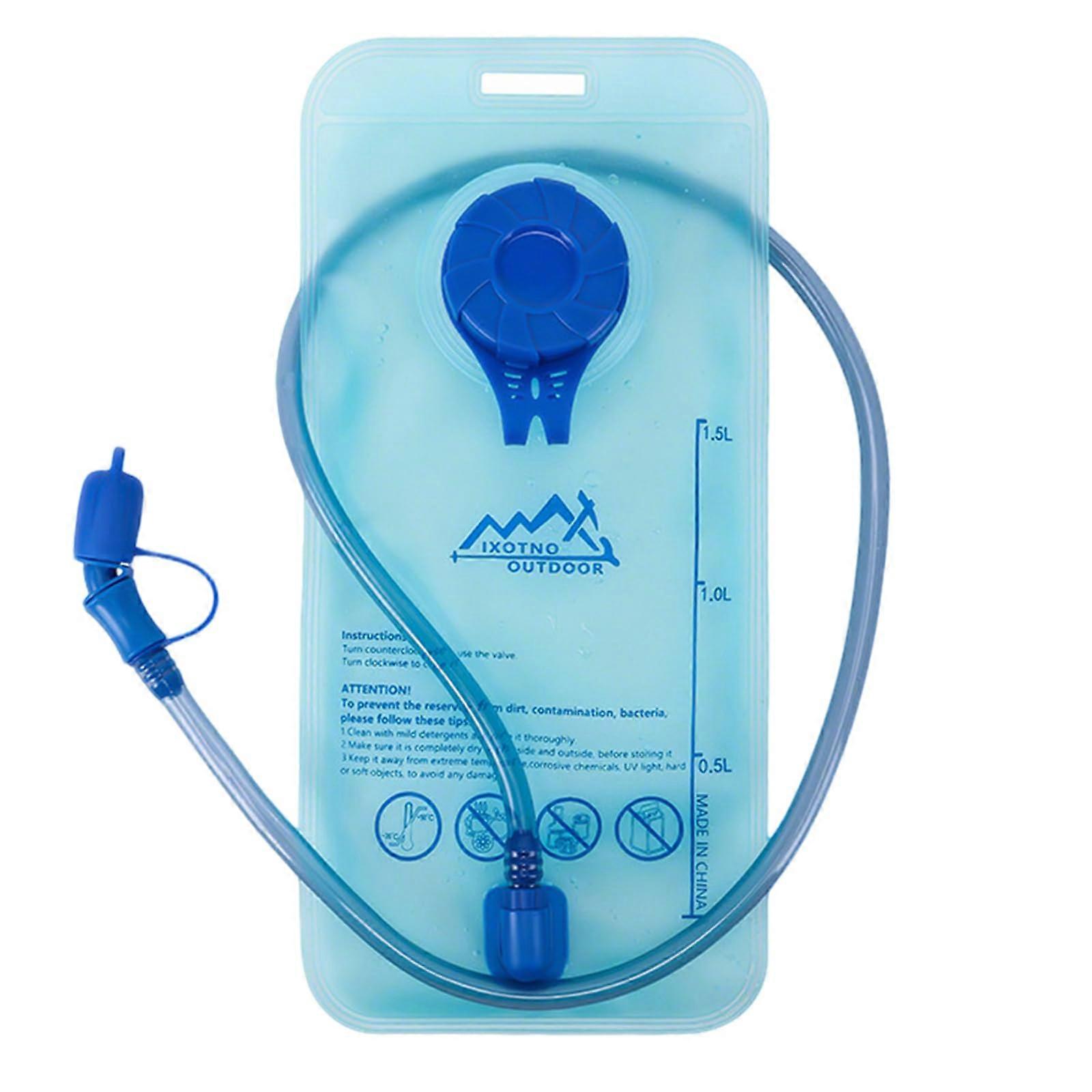 1.5L Hydration Bladder BPA LeakProof Water Reservoir with Wide Mouth Bite Valve
