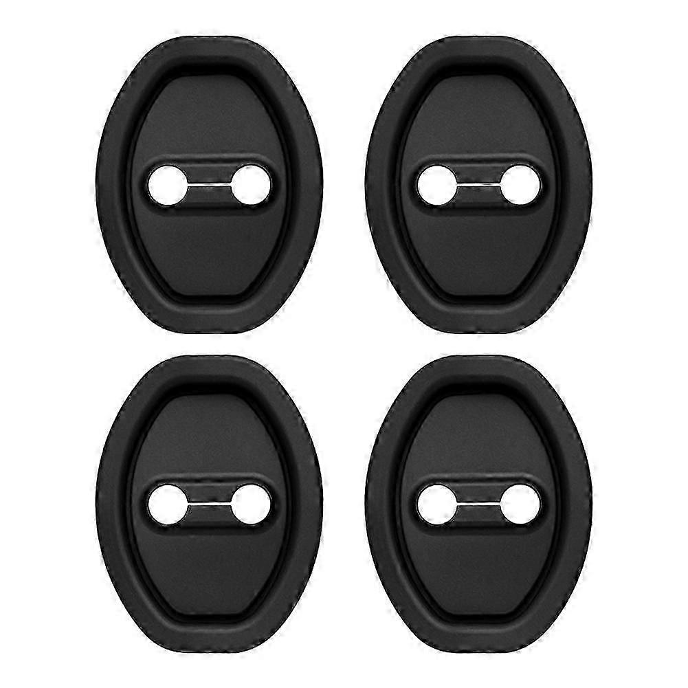 4Pcs Universal Car Door Lock Buckle Protective Cover Silicone Door Shock Absorber Cushion Thickened Anti-collision Pad