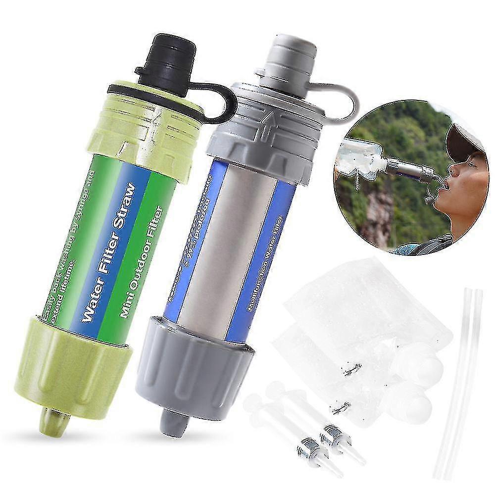 Portable Outdoor Water Filter Mini Straw Purifier System for Camping and Emergency Use