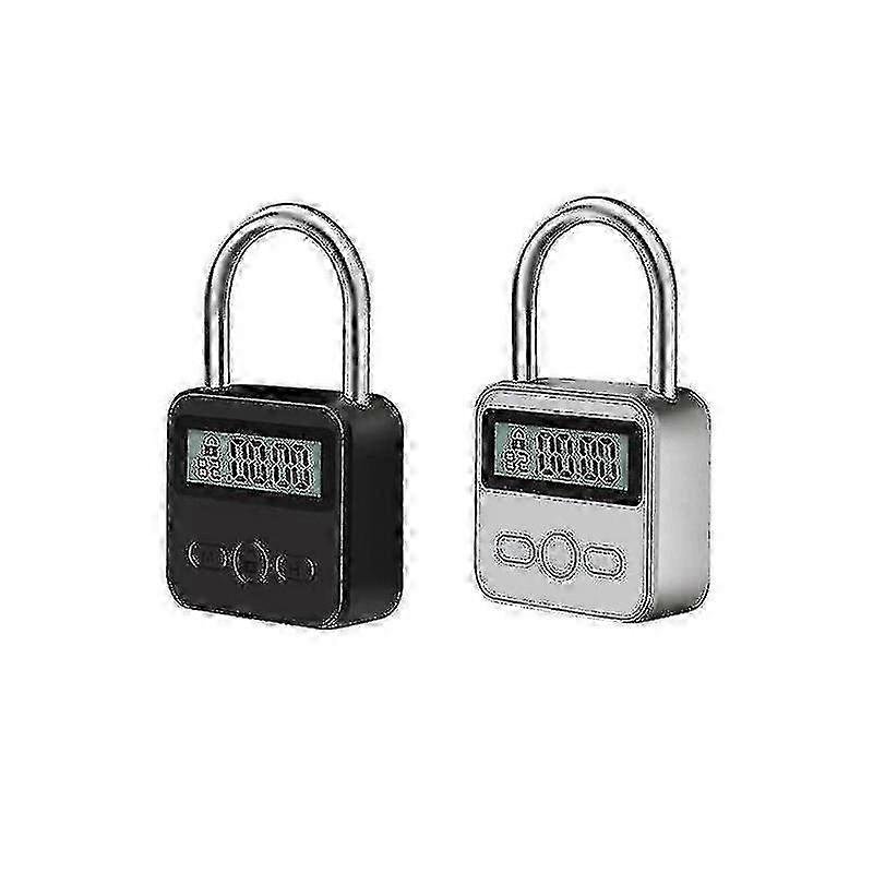 Smart Metal Timer Electronic Padlock for Luggage - Rechargeable