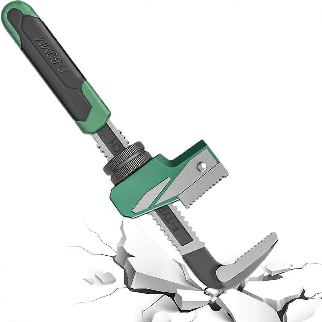 Wrench Quick Pipe Wrench Adjustable Heavy Duty F Type Right Angle Tool for Plumbing and Maintenance