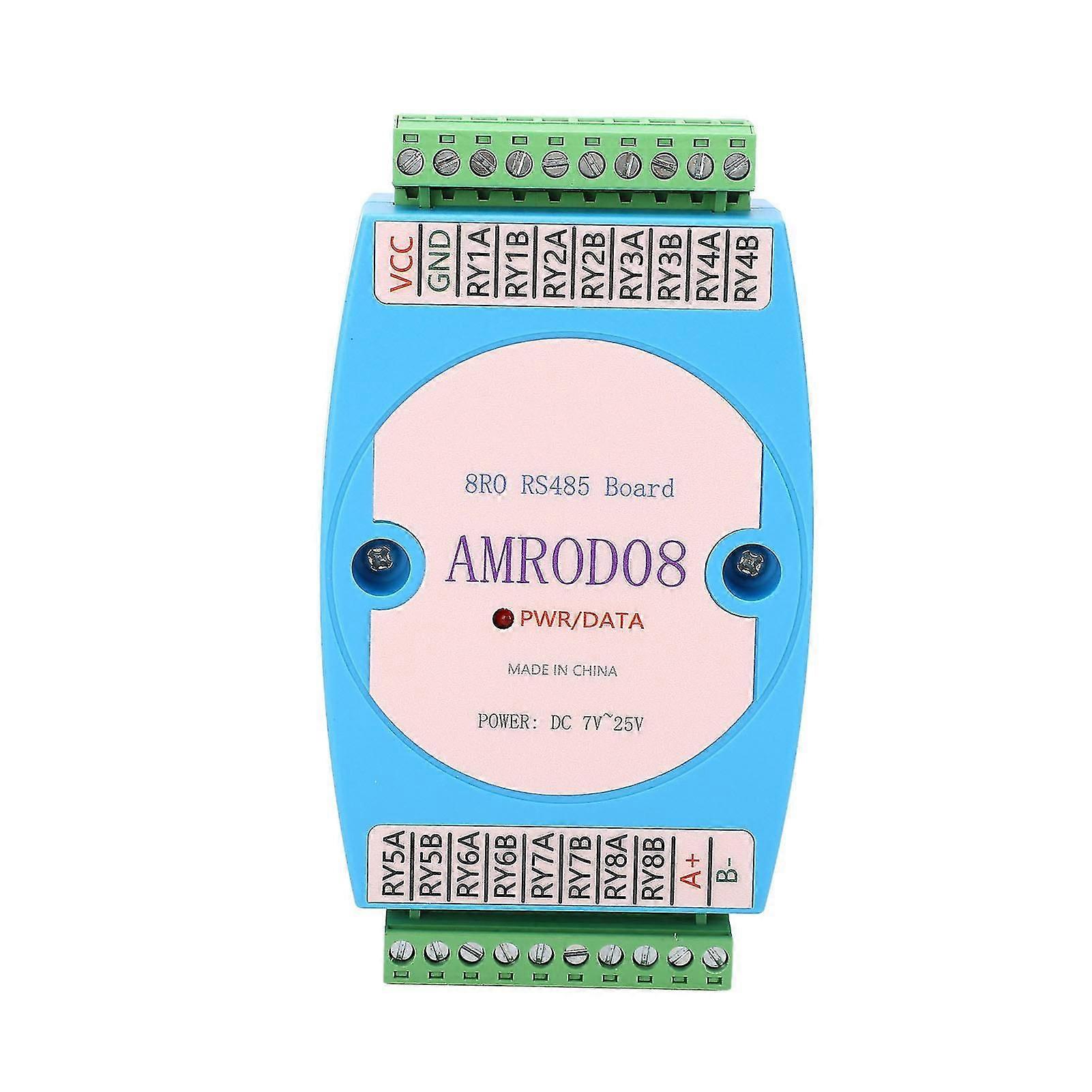 Relay Output Control Module RS485 8 Way Board Panel for RTU Communication Replacement WP8025ADAM