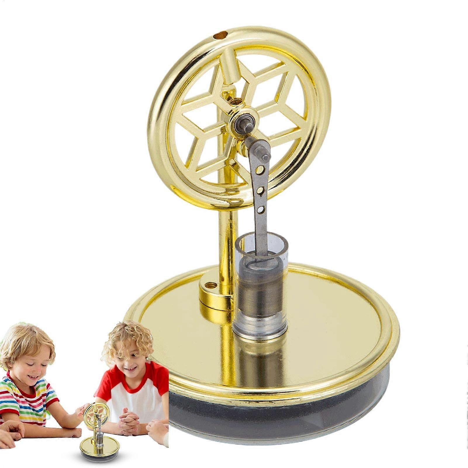 Stirling Engine, Steam Engine Low Temperature Stirling Mechanical Toy, Educational Science Kit, Home Desktop Decoration for Adults