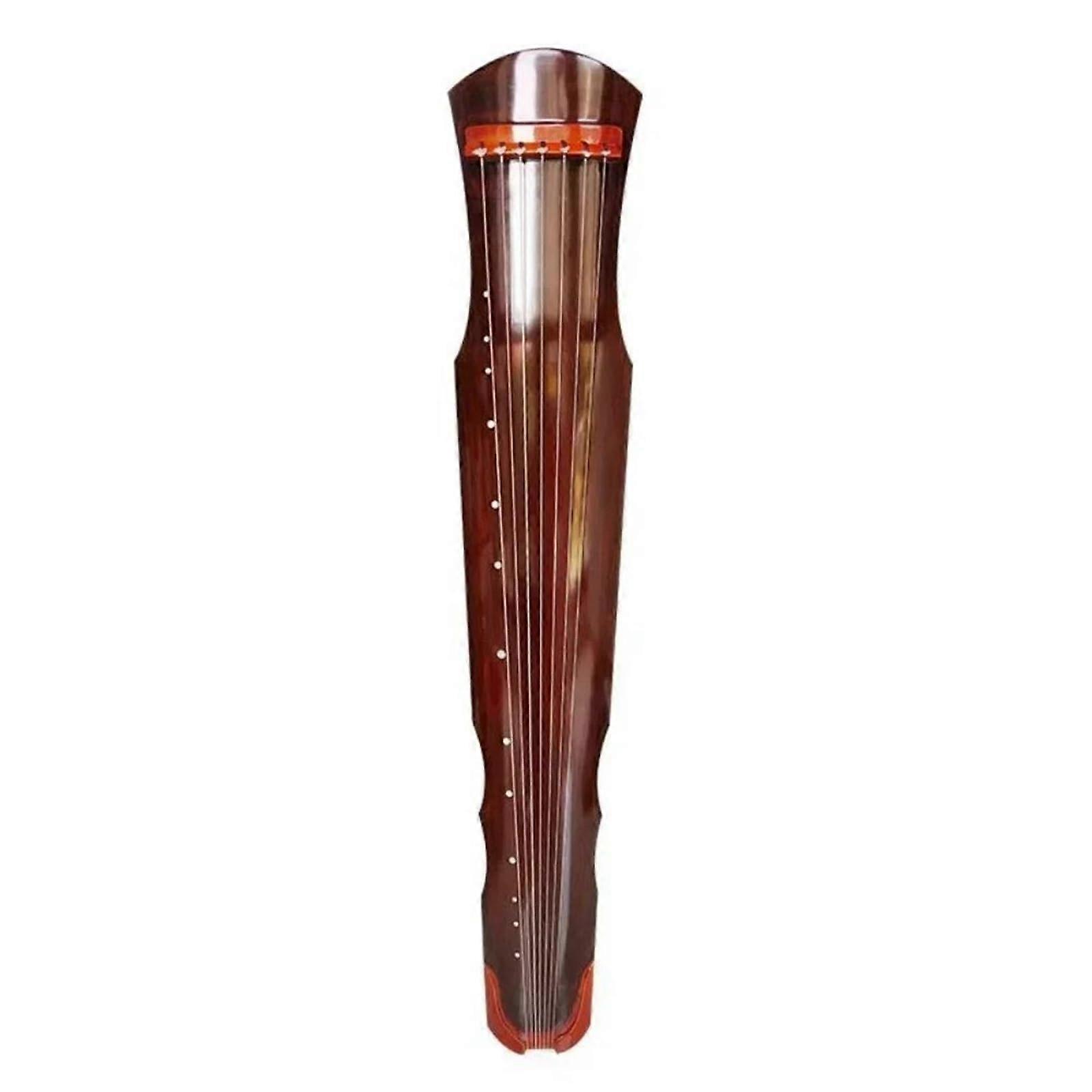 Guqin 7 String Handcrafted Traditional Chinese Musical Instrument 3/4 Size Brown for Beginners and Professionals